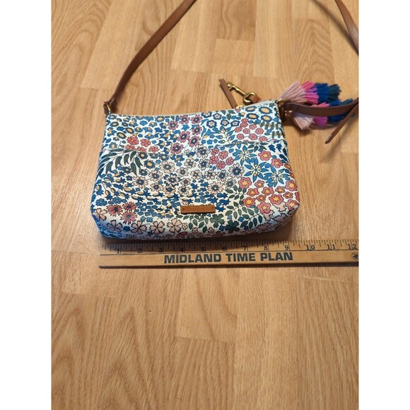 Fossil Fiona Crossbody PVC Bag Purse Printed Floral Zip Adjustable Zip Pockets - Picture 9 of 12